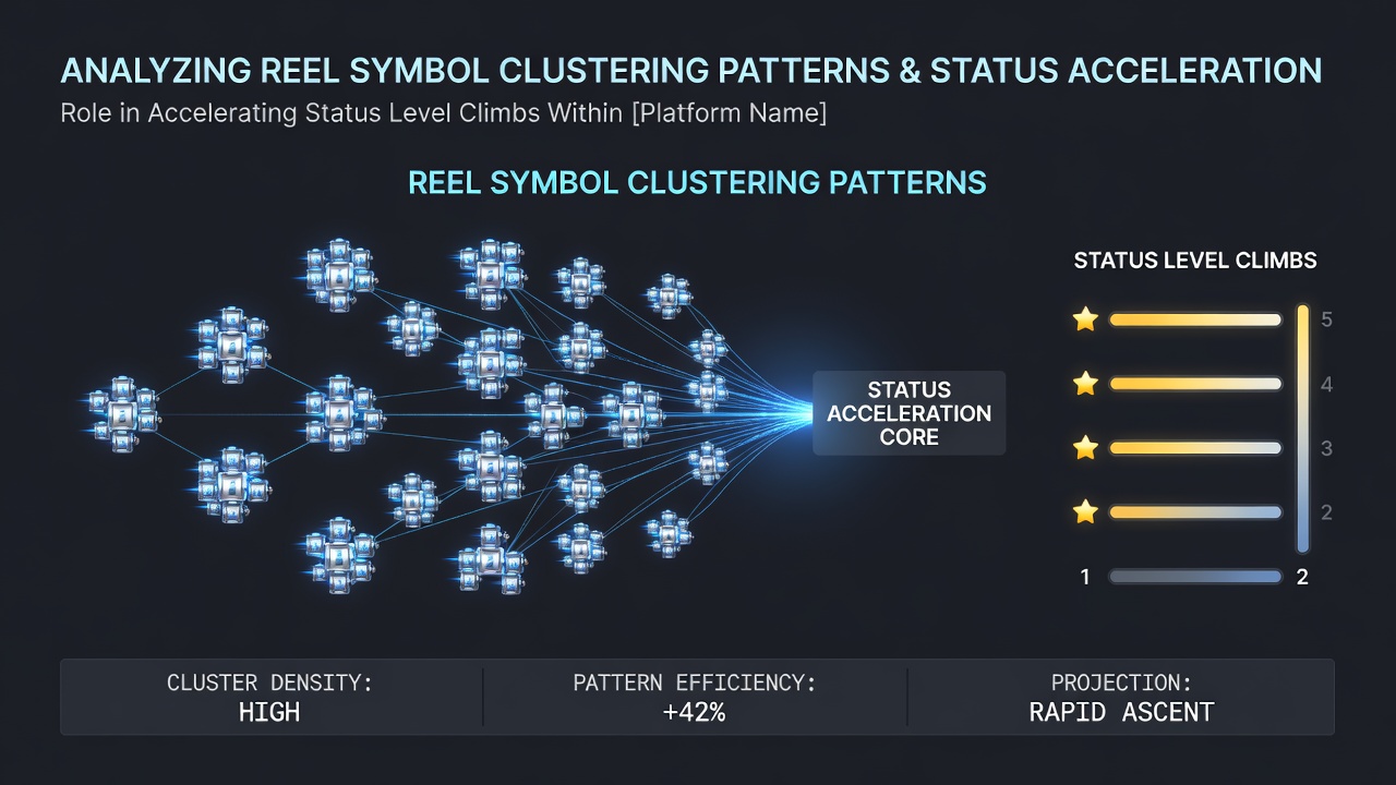 Dashboard view displaying loyalty tier progression metrics tied to symbol cluster frequency
