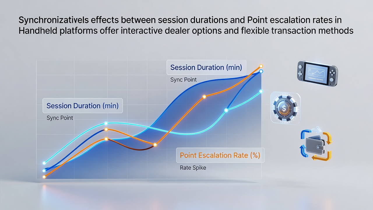 Mobile live dealer interface showing session timer and loyalty point tracker on a handheld device