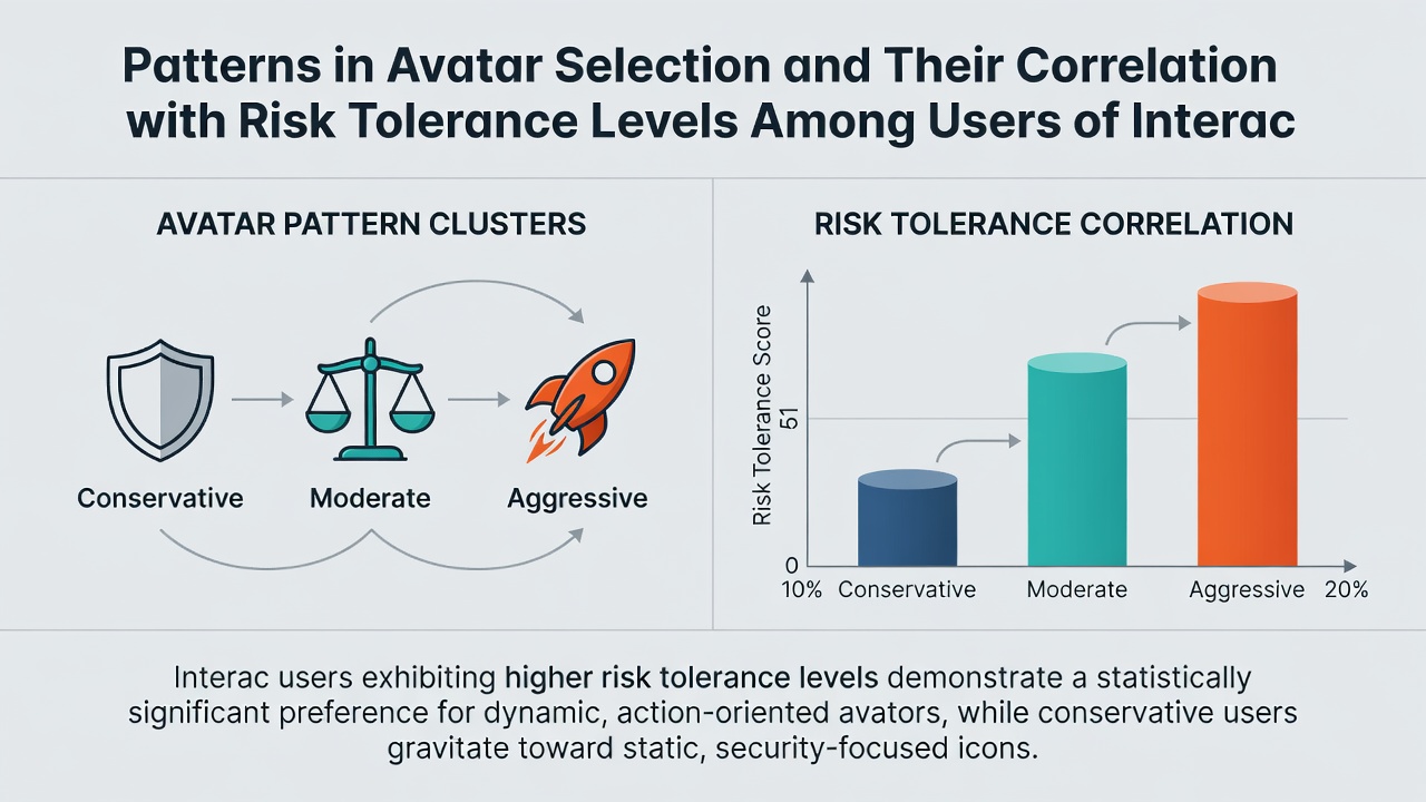 Infographic style visualization of avatar customization data points linked to risk tolerance metrics from gaming platform studies