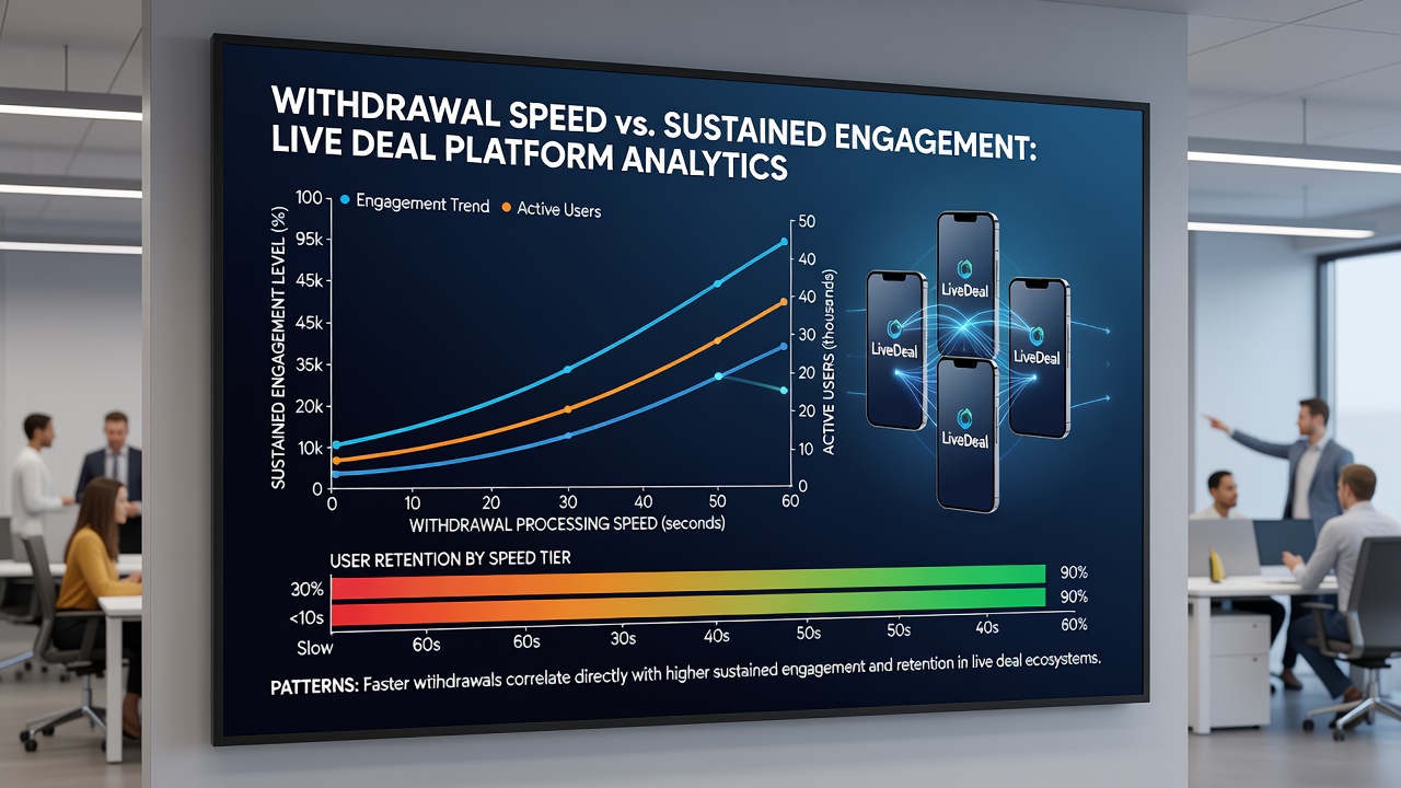 Analytics dashboard showing withdrawal timelines overlaid with player retention graphs for live dealer loyalty programs