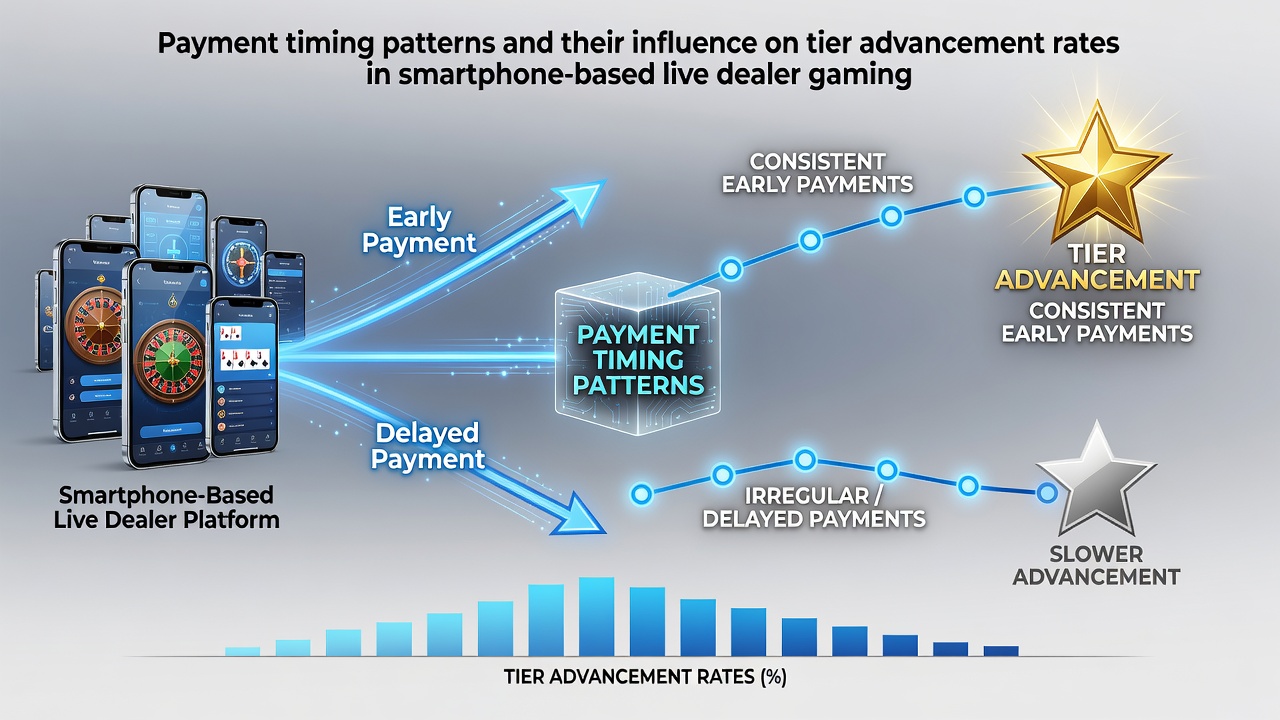 Analytics dashboard showing deposit timestamps overlaid on live dealer session peaks and tier progression graphs