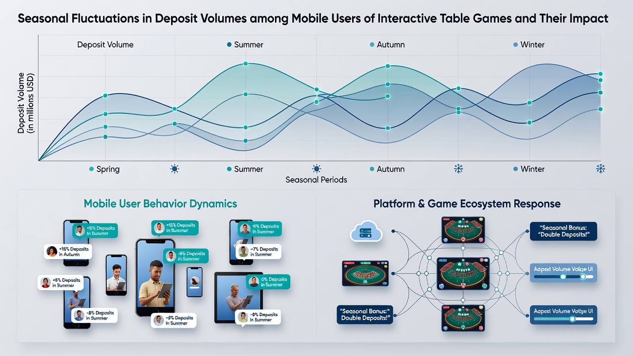 Analytics dashboard displaying loyalty milestone progression linked to seasonal deposit volumes in mobile table games